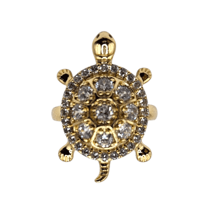Turtle Ring 14k Gold Plated for Women