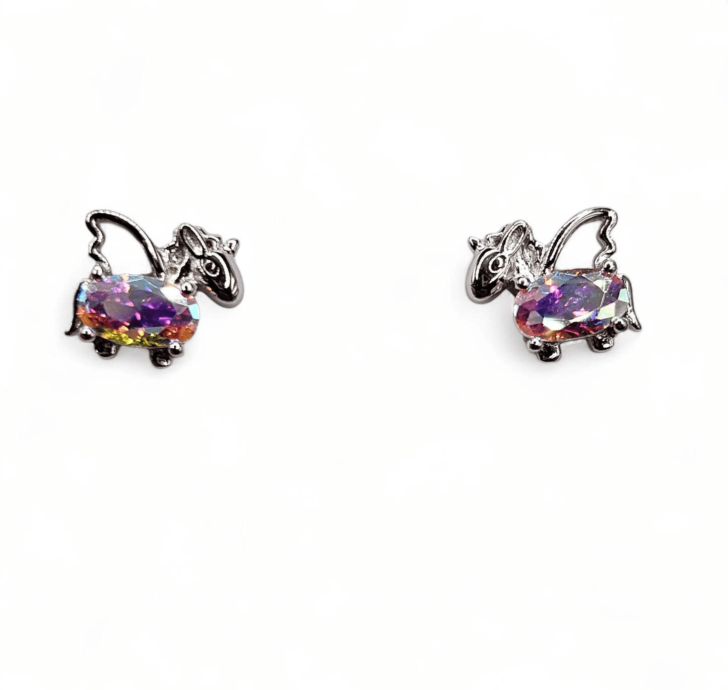 Unicorn Stud Earrings Silver 925 for Girls
