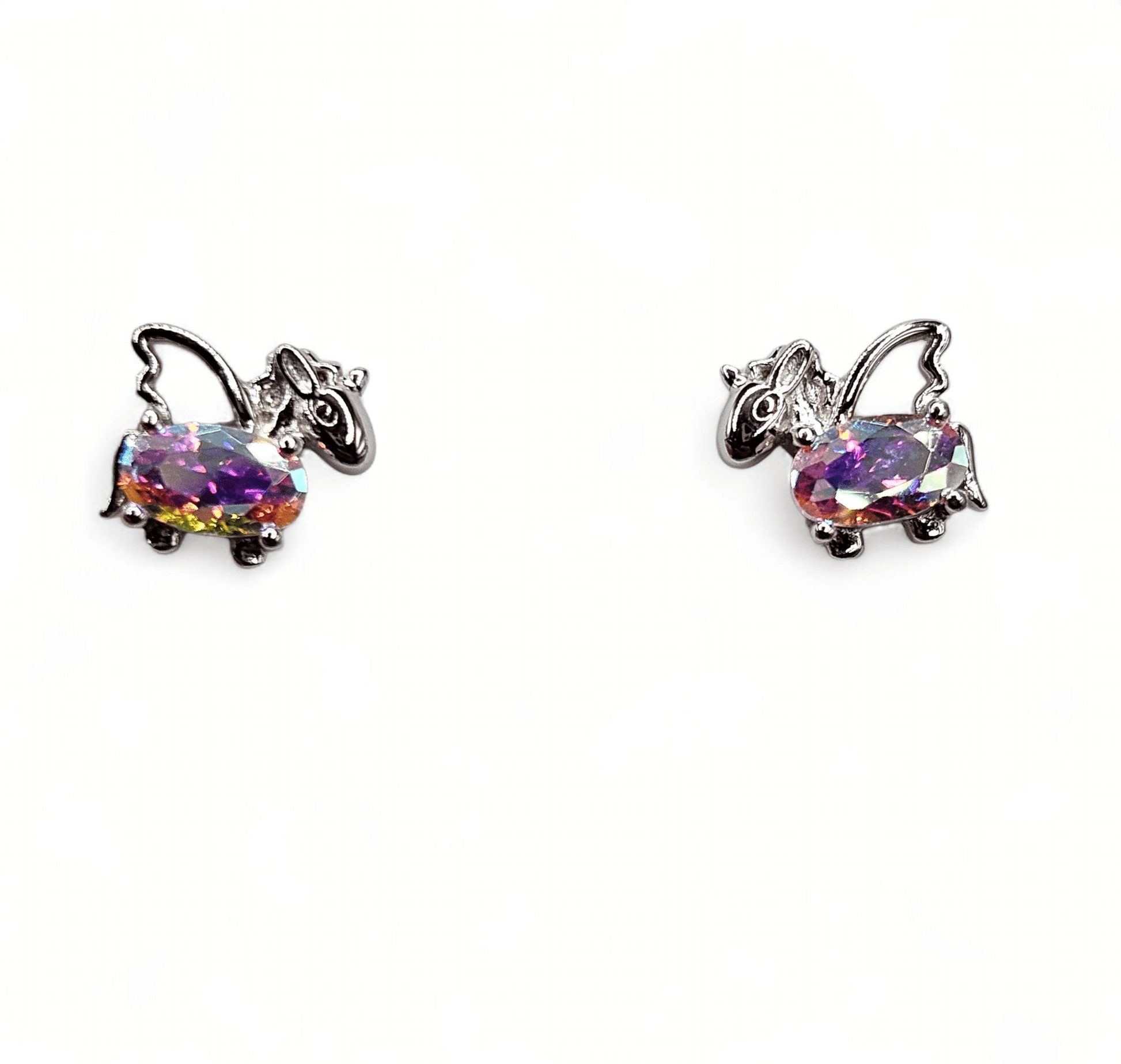 Unicorn Stud Earrings Silver 925 for Girls