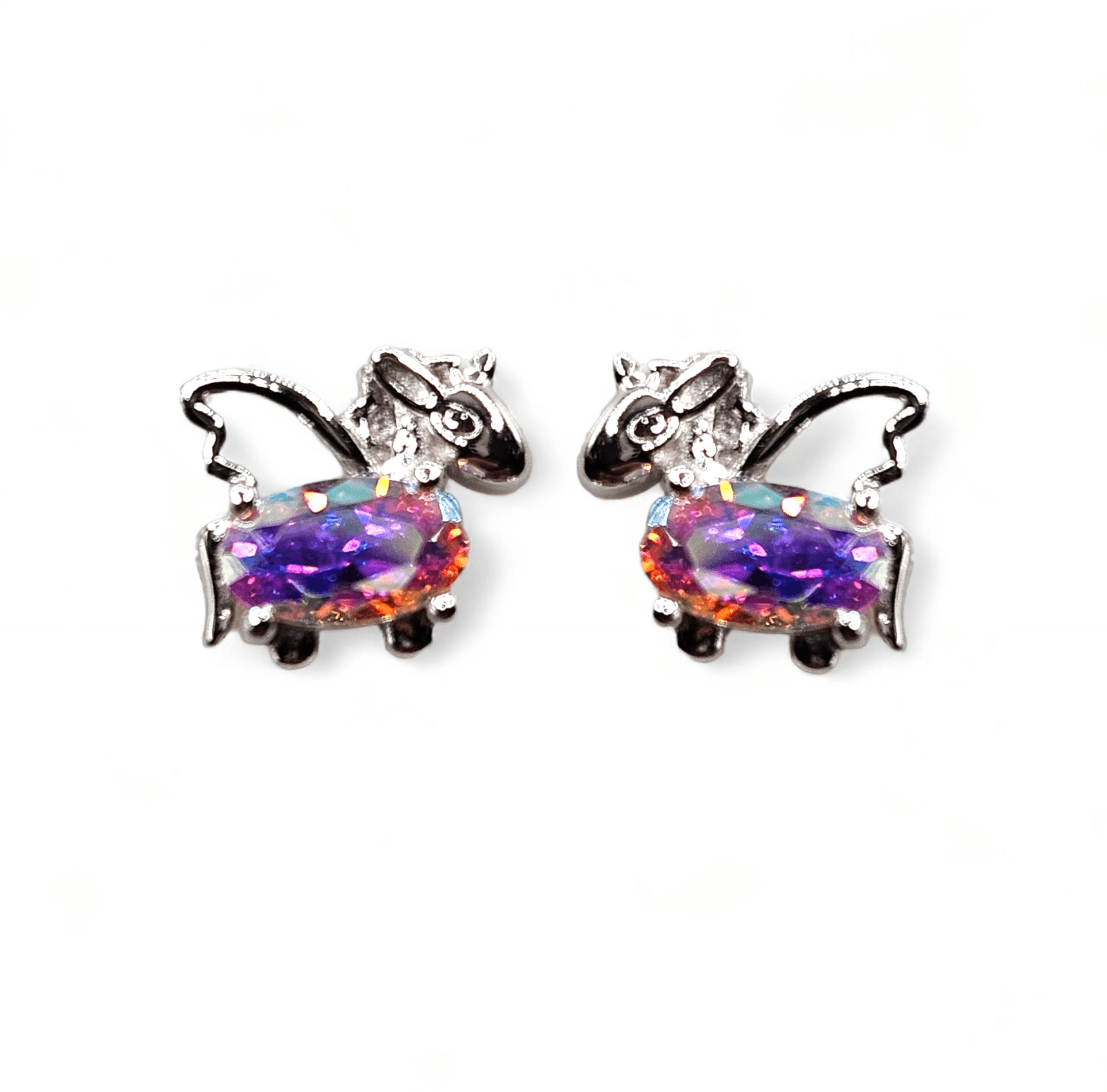 Unicorn Stud Earrings Silver 925 for Girls