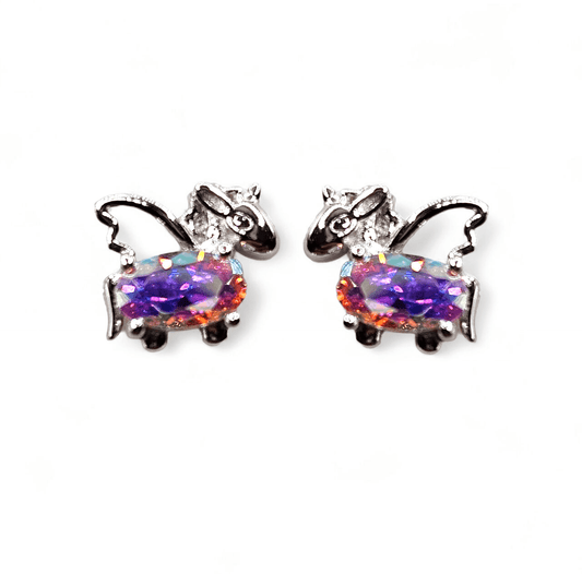 Unicorn Stud Earrings Silver 925 for Girls