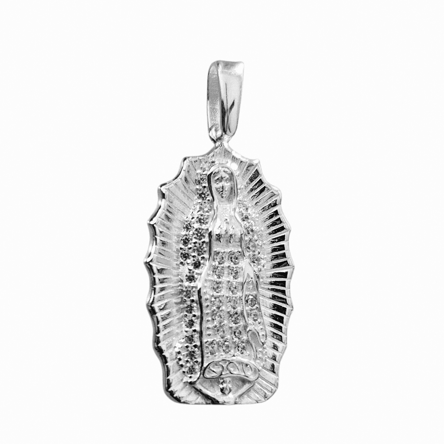 Virgen Maria Silver 925 Large Pendant