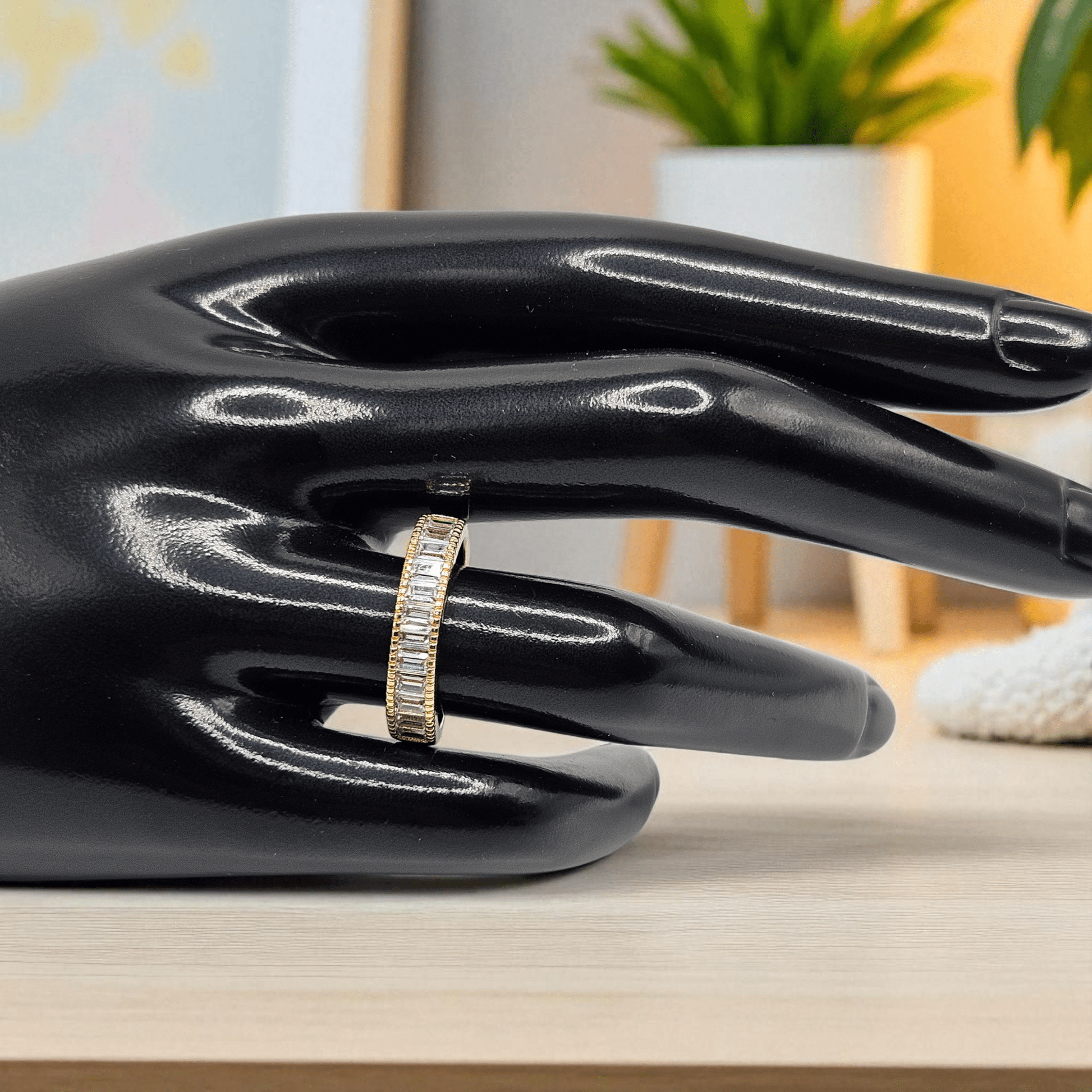 Wedding Band 14k Gold Plated for Women 4mm