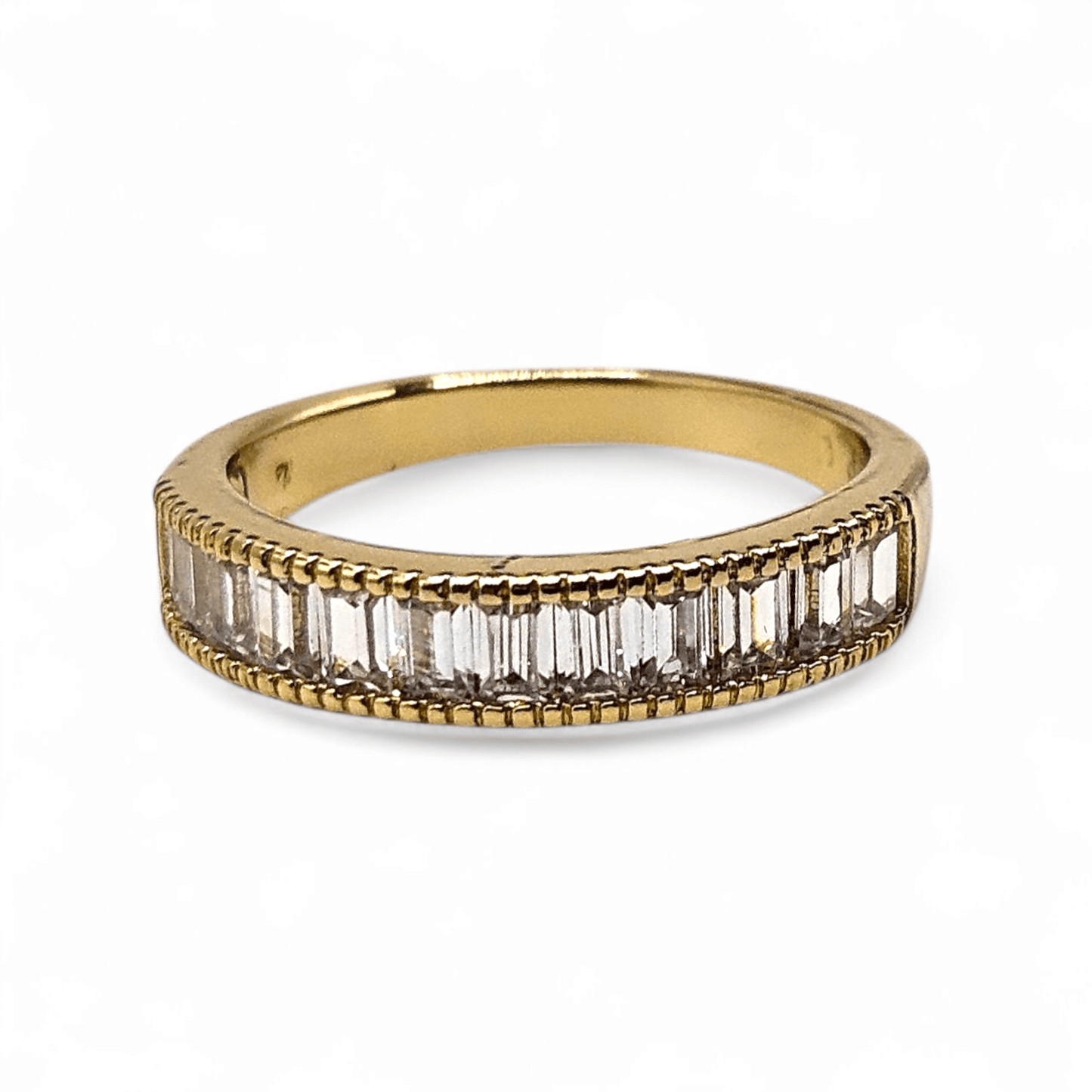 Wedding Band 14k Gold Plated for Women 4mm