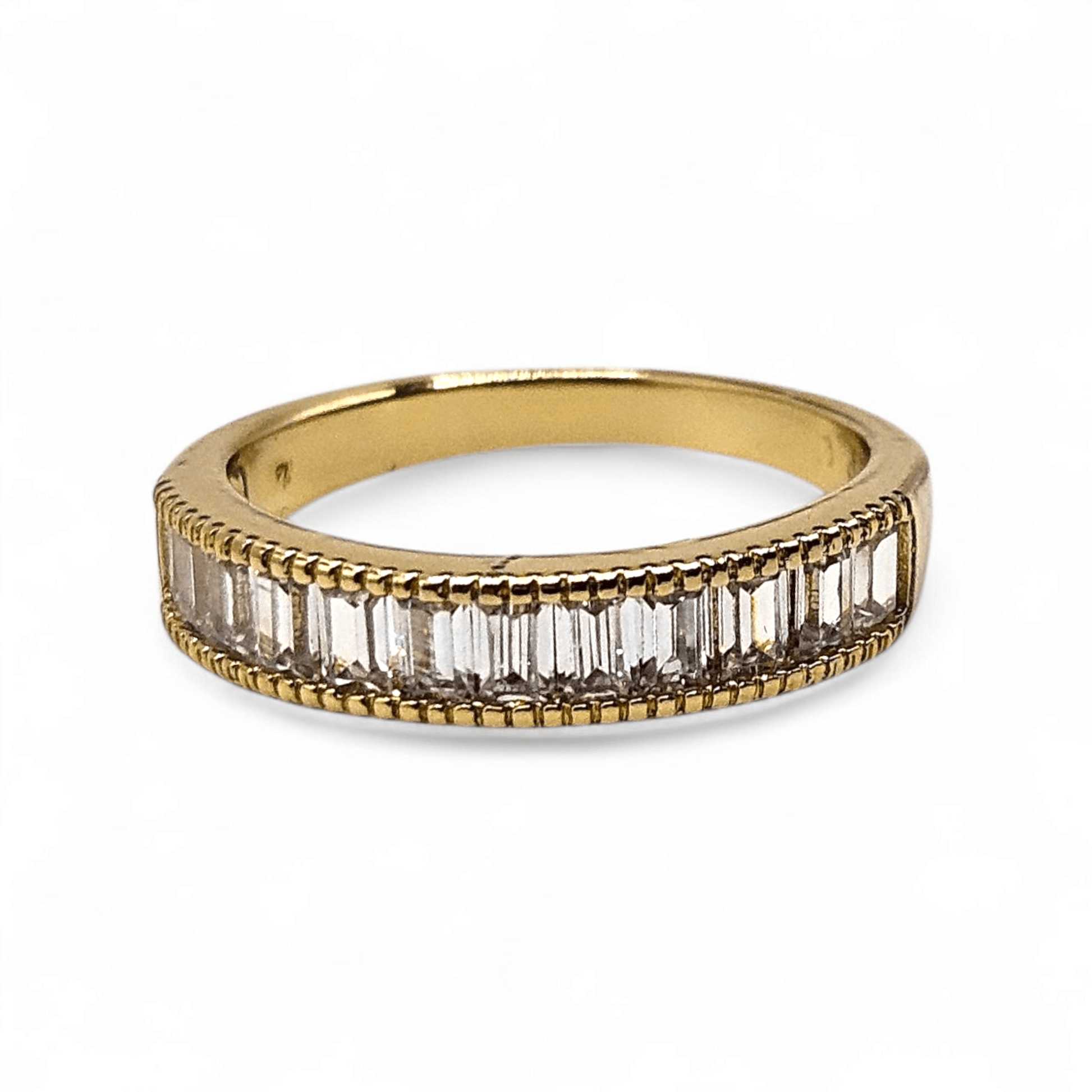 Wedding Band 14k Gold Plated for Women 4mm