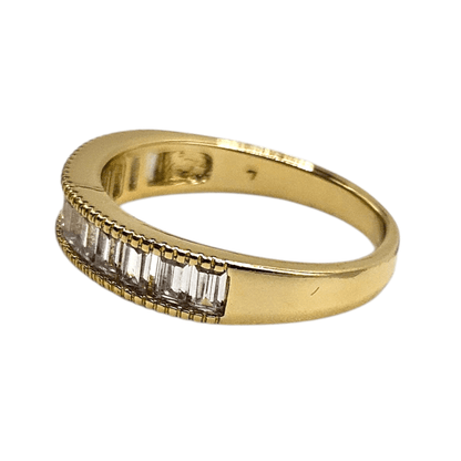 Wedding Band 14k Gold Plated for Women 4mm