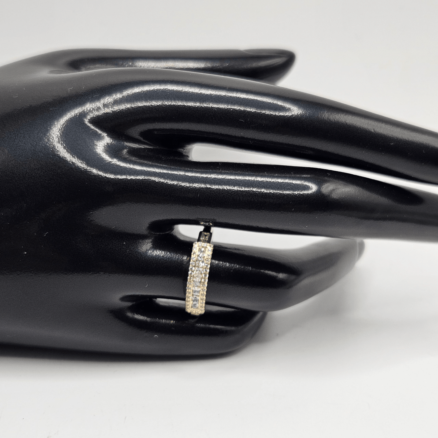 Weding Band Square Shape Ring 14k Gold Plated for Women 4mm