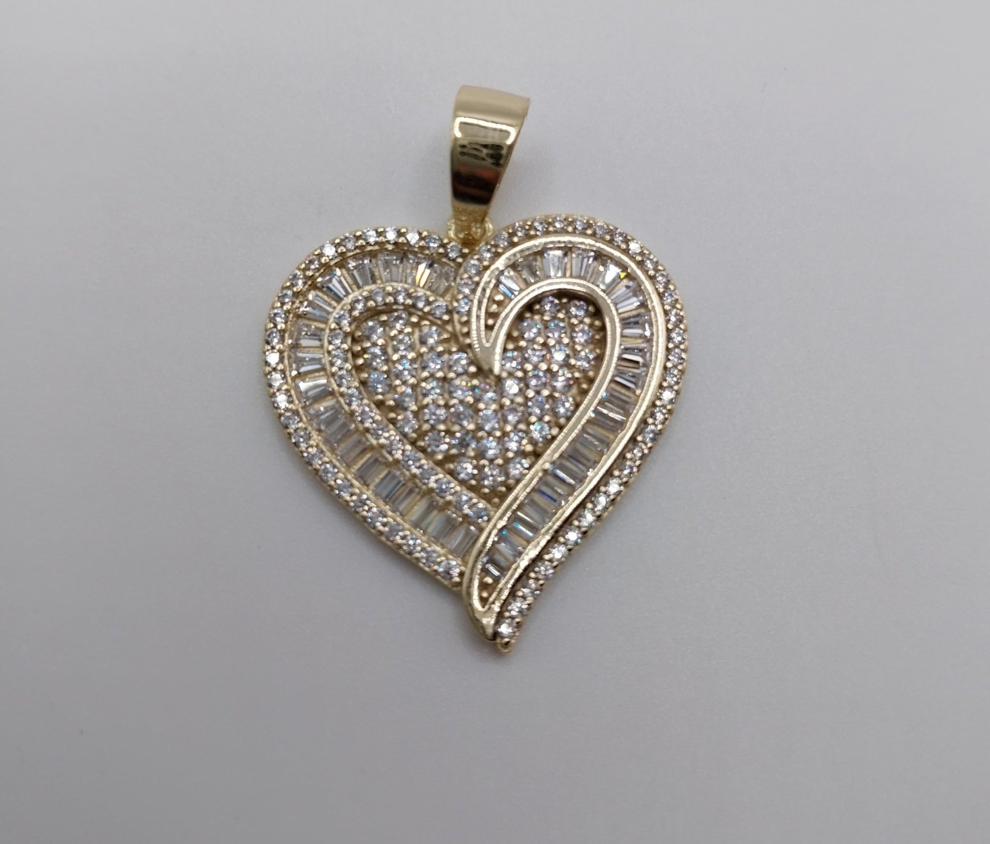 Heart Shape Pendant Silver 925 with Cubic Zirconia